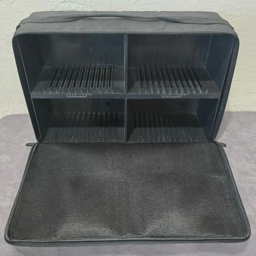 Case Logic CD Jewel Case Holder Removable Mountable Tray Travel Hand Bag 60 CD's